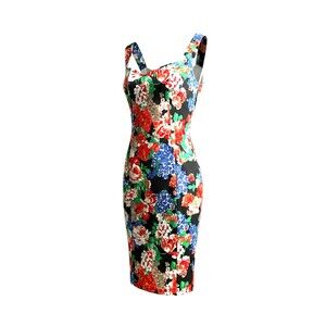 Mangano Women's Multi Color Sleeveless Wide Leg Jumpsuit Size 44 NWT